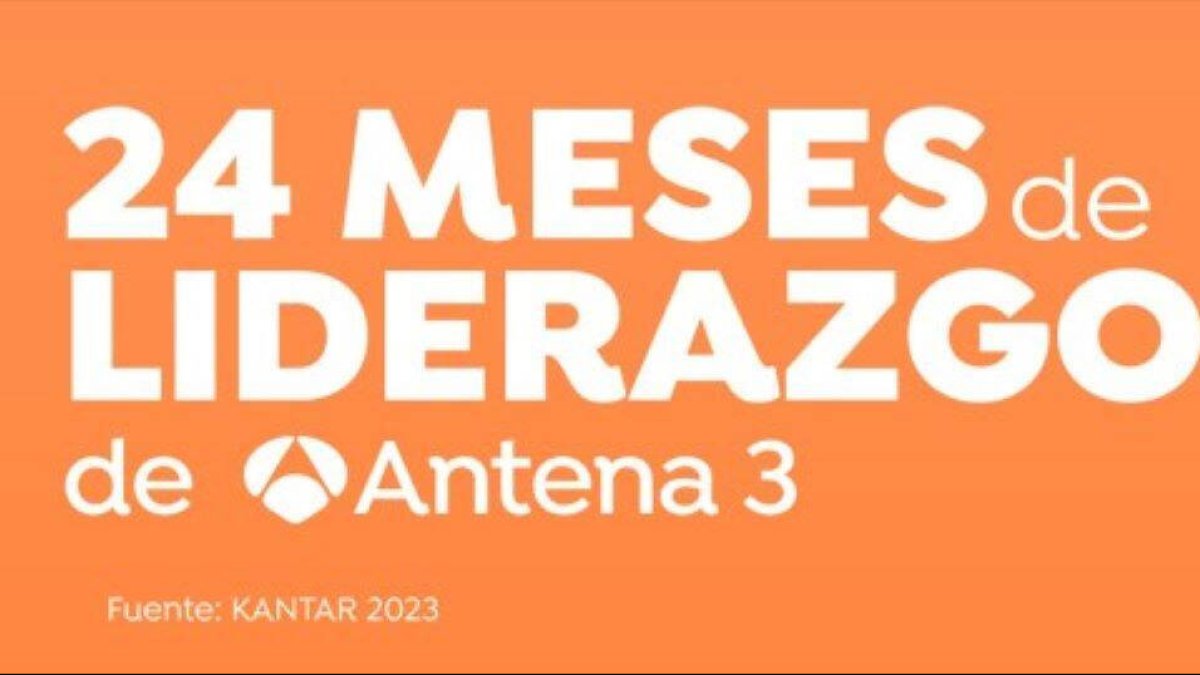 Antena 3 cumple 2 años de liderazgo televisivo