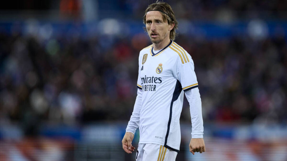 Luka Modric, durante un partido con el Real Madrid.