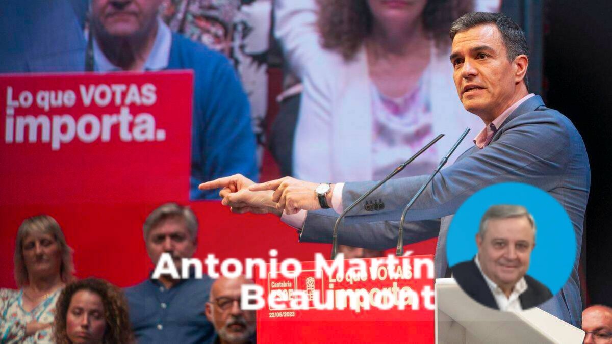 Sánchez, este lunes en un mitin del PSOE en Santander.
