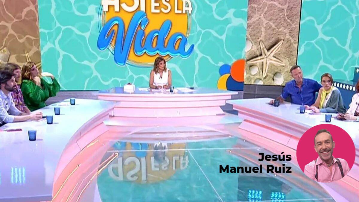 Sandra Barneda, en el plató de Telecinco.