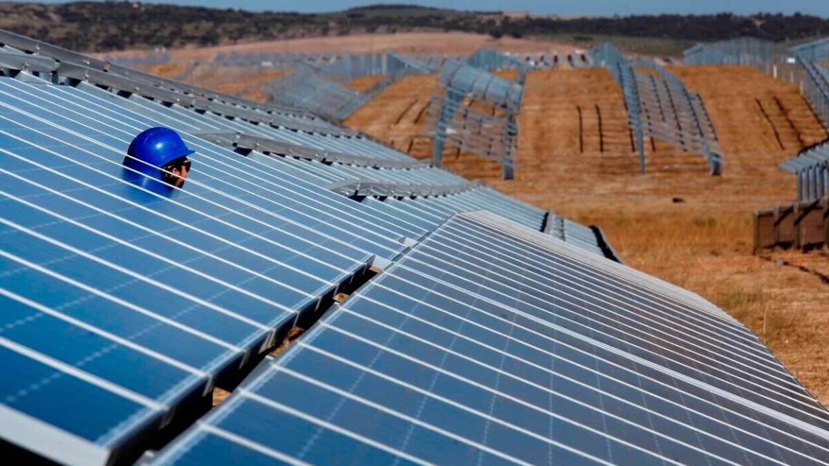 Plantación solar.