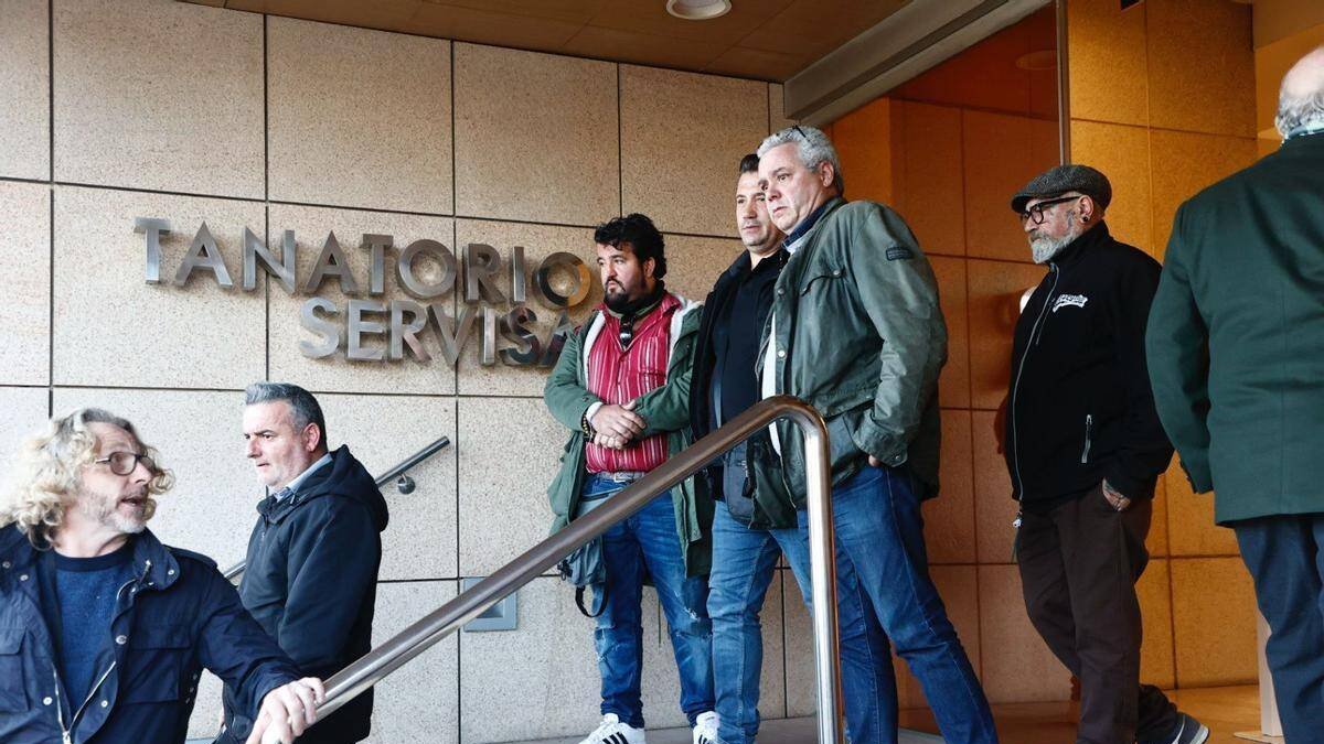 Imagen del tanatorio donde se ha instalado la capilla ardiente de Arévalo.