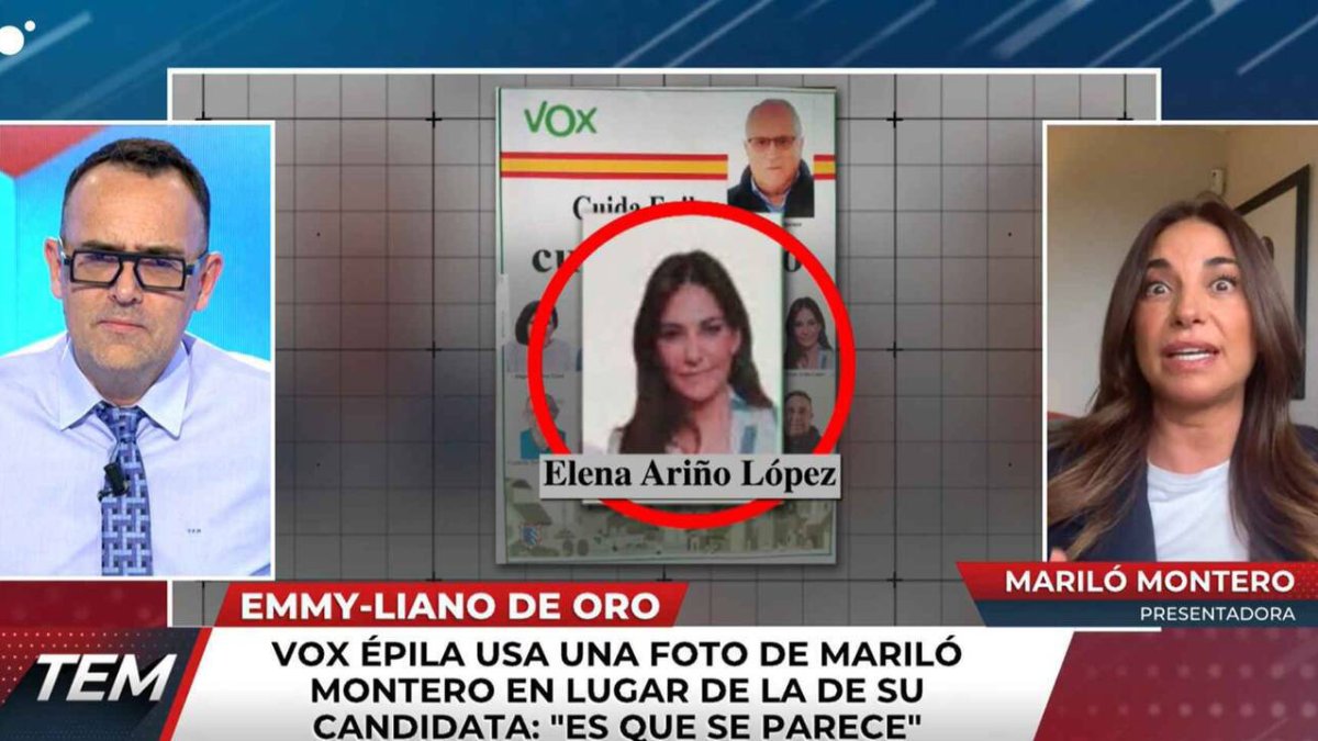 Momento en el que se conoce el error de Vox con Mariló Montero.