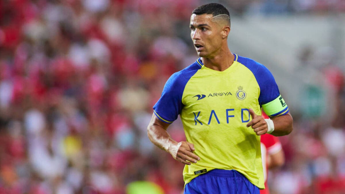 Cristiano Ronaldo en un partido con el Al-Nassr.