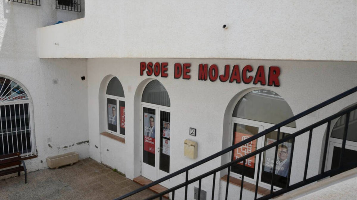 Sede del PSOE de Mojácar, en Almería.