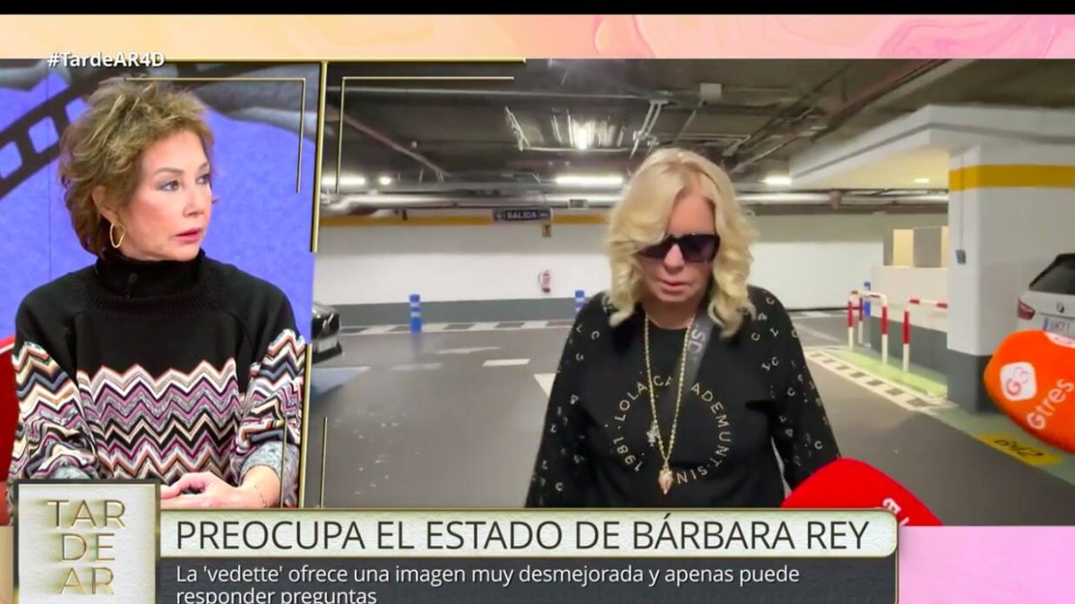 Un momento de TardeAR, en el que se emitía el vídeo de Bárbara Rey,