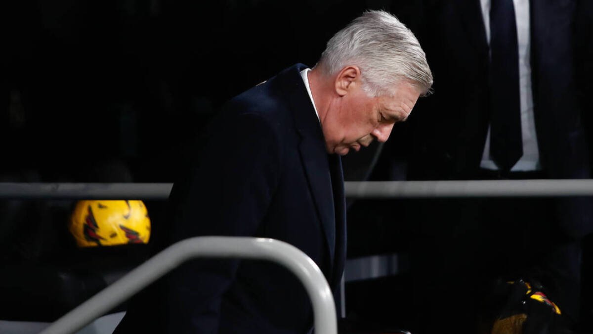 Carlo Ancelotti, durante un partido.