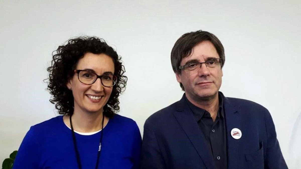 Rovira y Puigdemont.