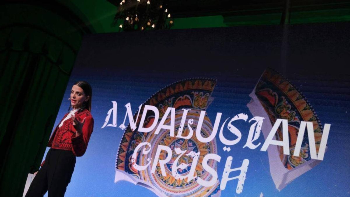 La actriz Macarena Gómez, durante la presentación de la campaña 'Andalusian Crush' de la Junta de Andalucía.