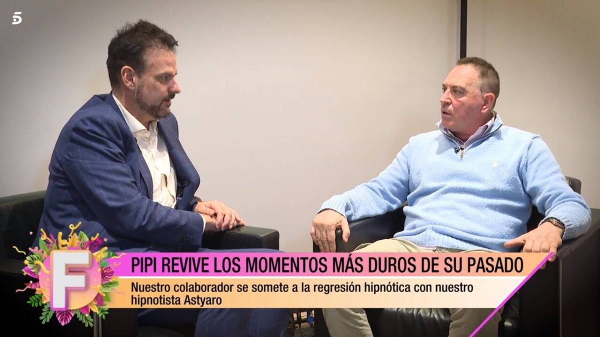 Pipi Estrada en la sesión de hipnosis en Fiesta.