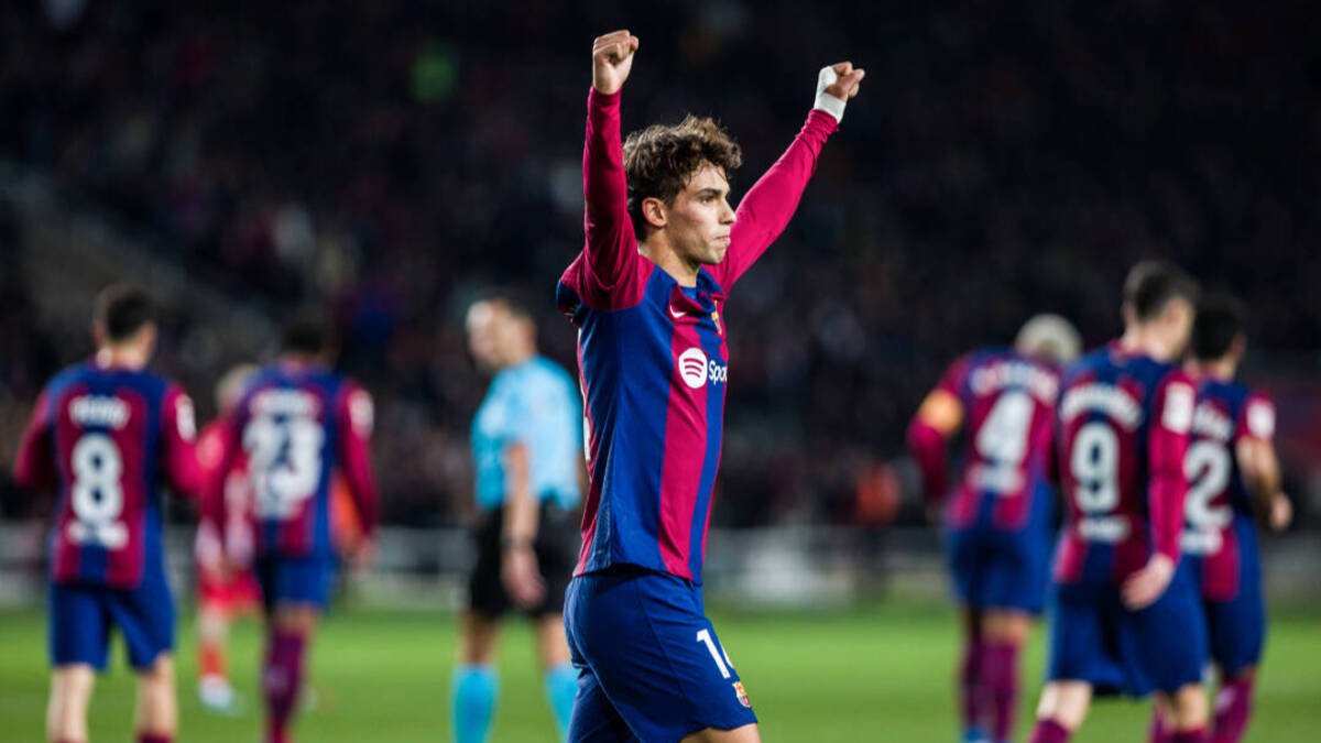 Joao Félix celebra su gol ante el Atlético de Madrid.