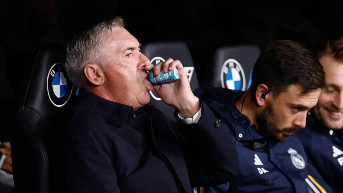 Ancelotti, en el partido ante el Rayo