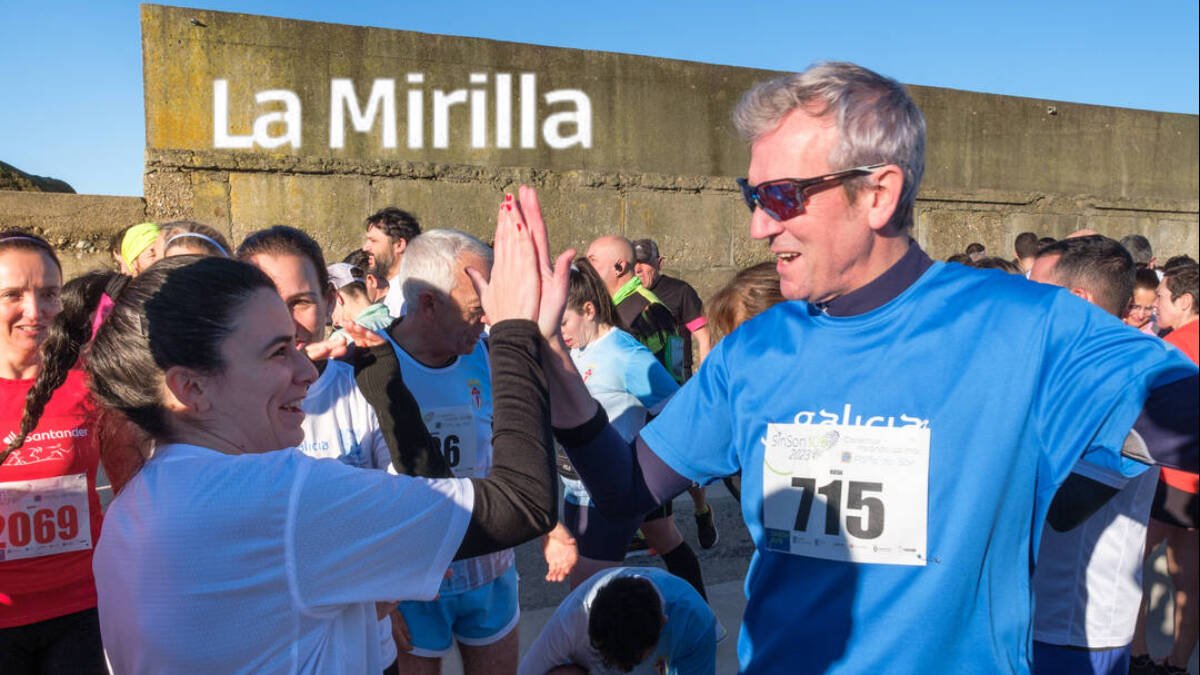 Alfonso Rueda en una carrera.