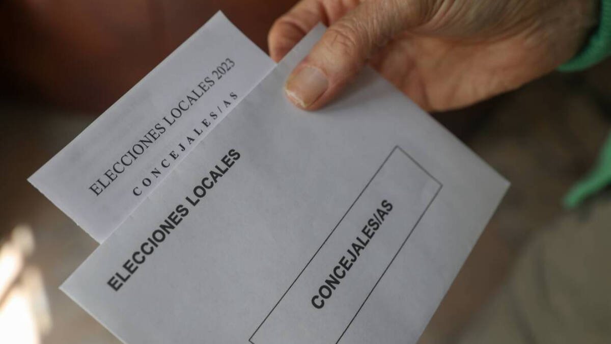 Papeleta para las elecciones locales.