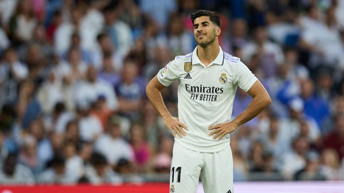 Marco Asensio, en un partido con el Real Madrid.
