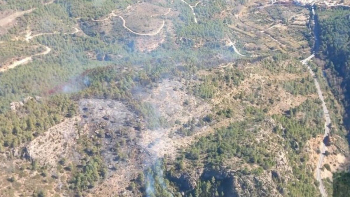 Incendio forestal Toga