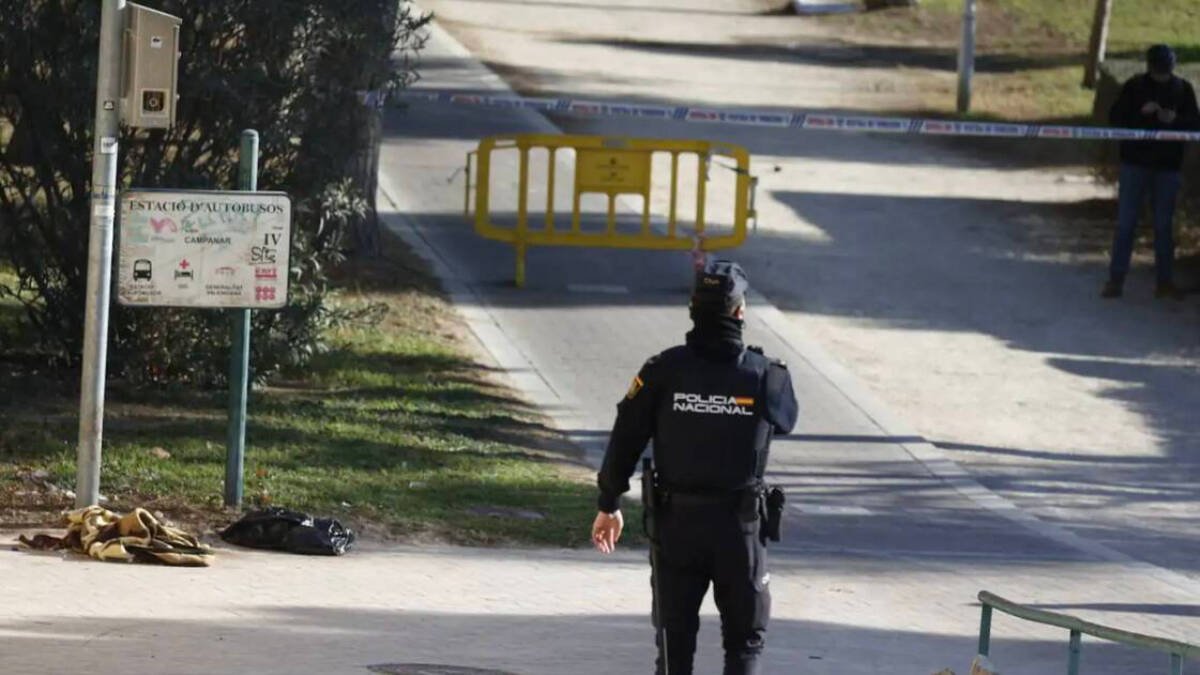 Policía en una de las zonas del crimen