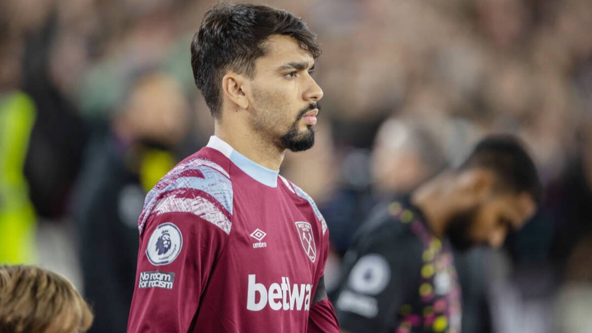 Lucas Paquetá, durante un partido con el West Ham.
