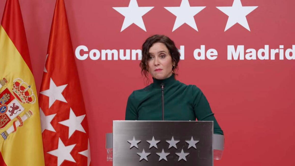 Ayuso en su declaración institucional