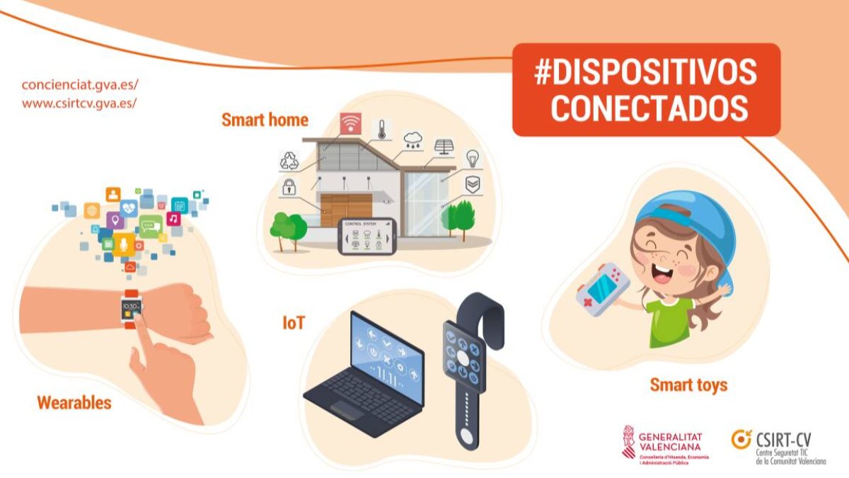 Campaña de la Generalitat ‘Dispositivos conectados sí, pero sin riesgos’