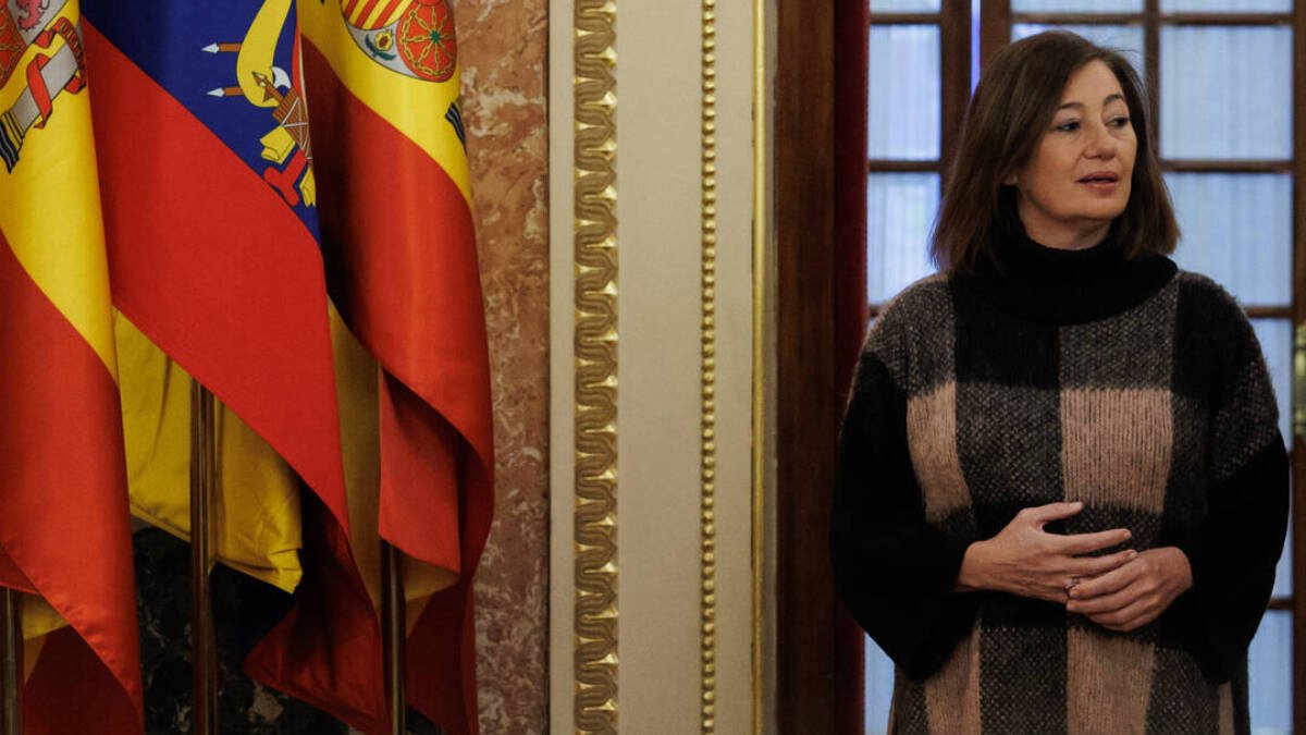 Francina Armengol, este lunes, en el Congreso de los Diputados.