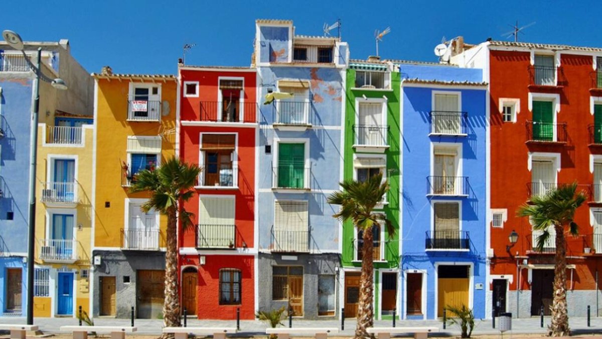 Casas de colores de la Vila Joiosa.