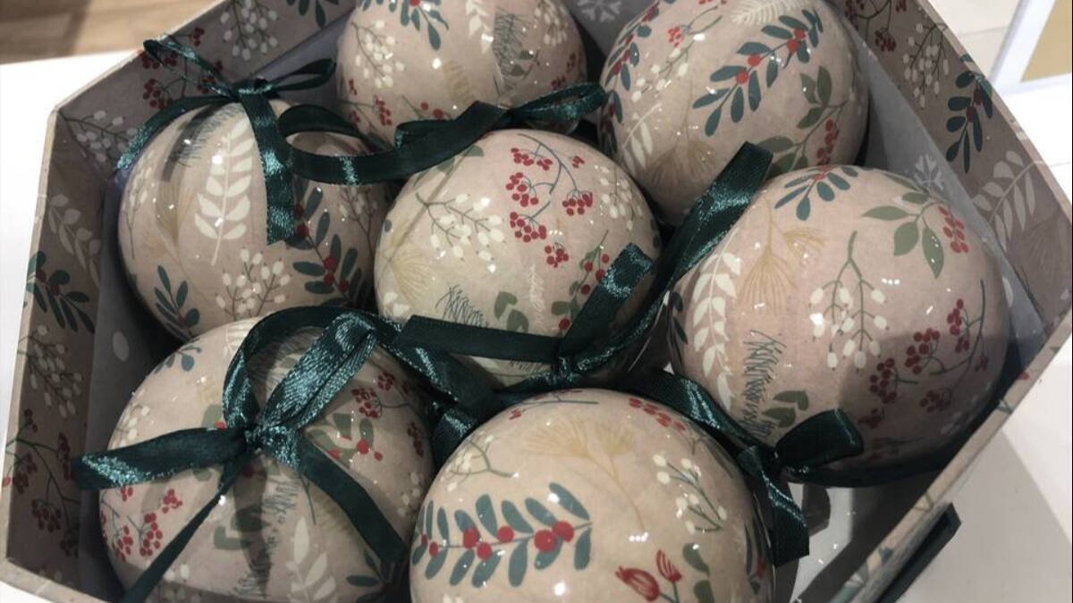 Adornos de Navidad.