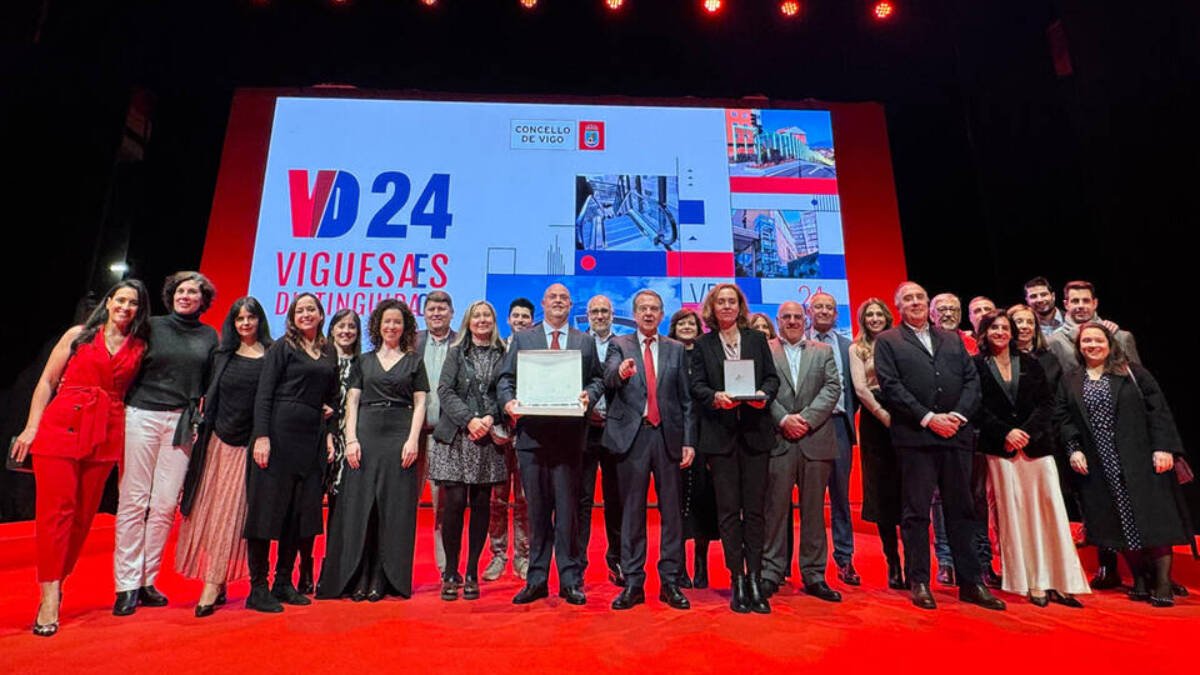 Entrega del premio en Vigo.
