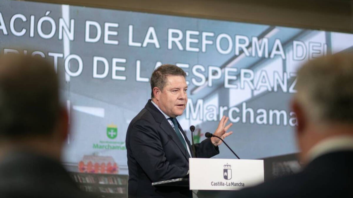 Emiliano García-Page, en un acto este pasado fin de semana.