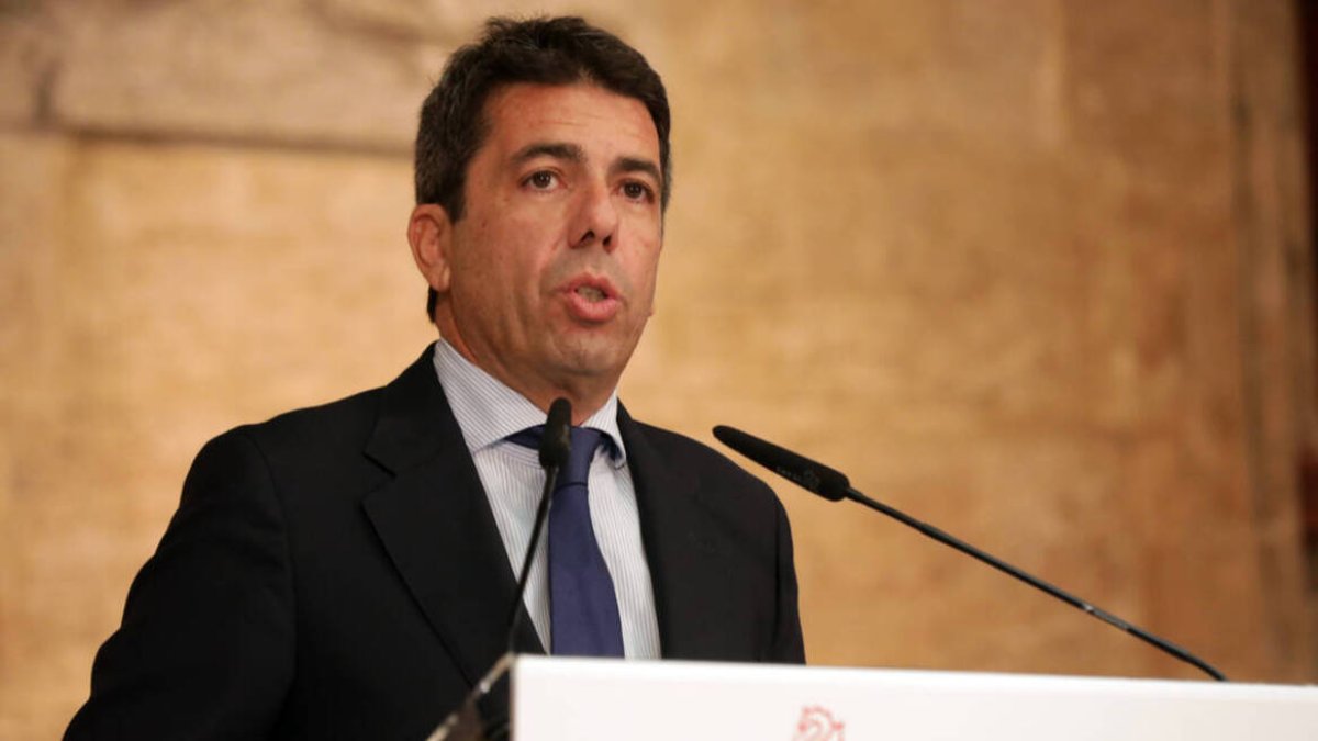 El presidente de la Generalitat, Carlos Mazón