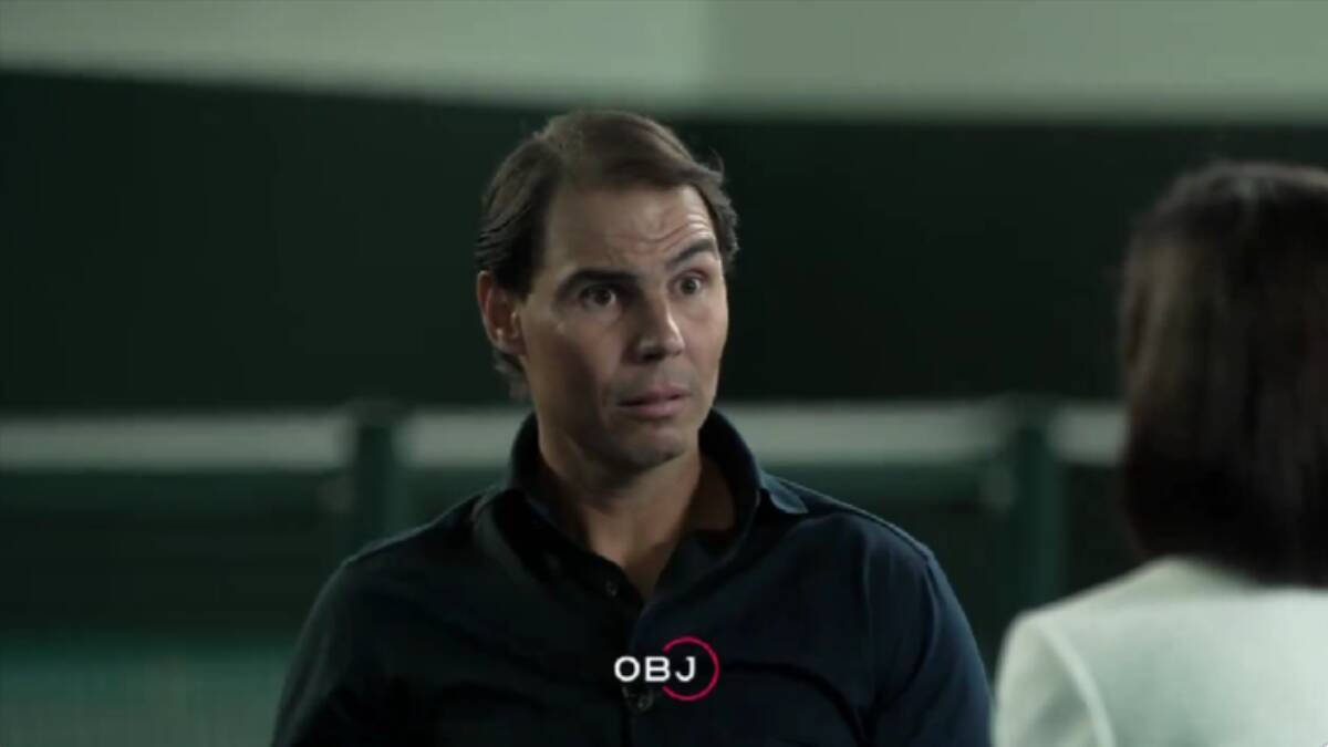 Rafa Nadal durante su entrevista con Ana Pastor en 'El Objetivo' de La Sexta.