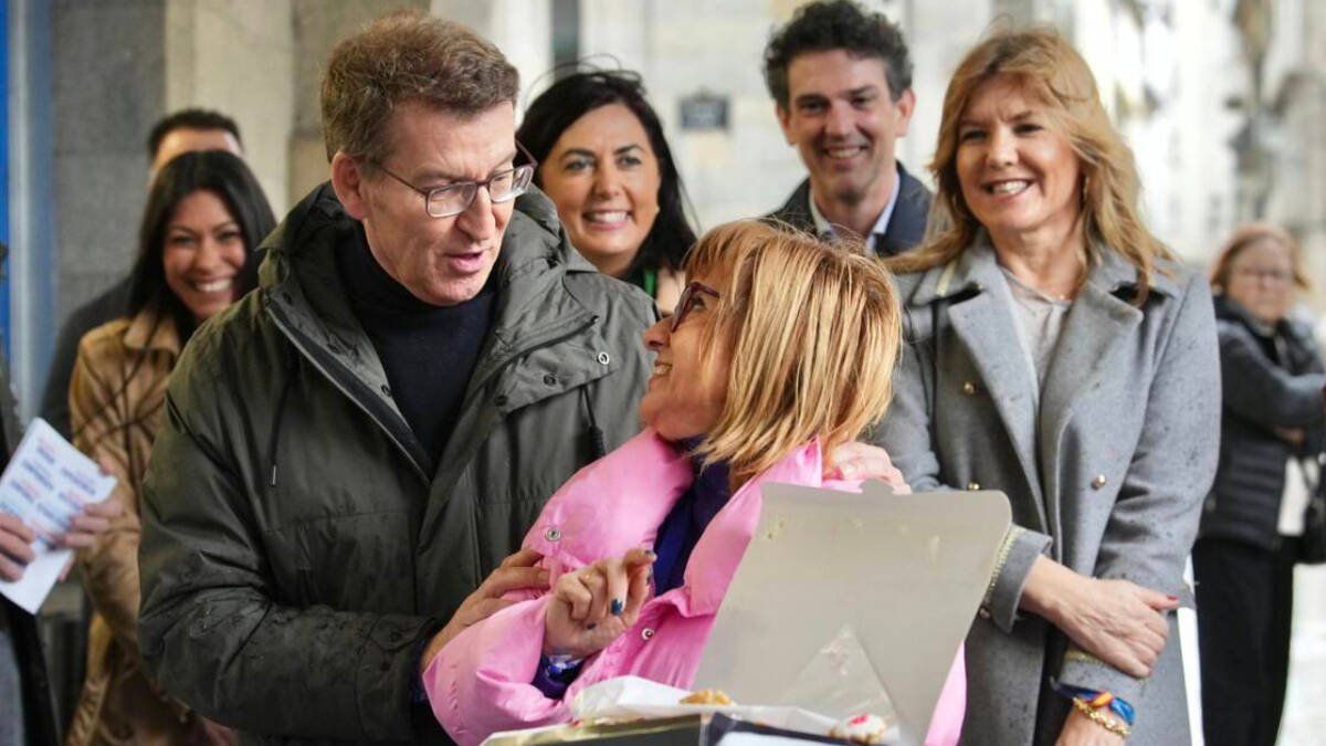 Feijóo en la campaña de Galicia