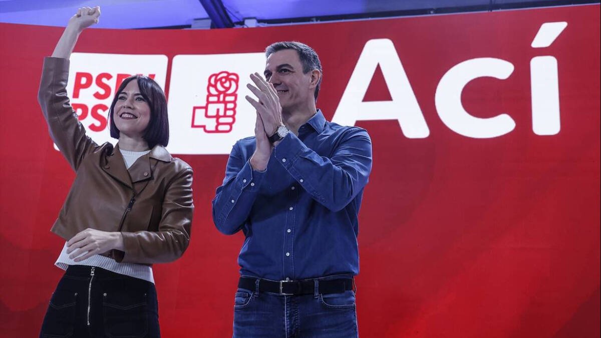 Diana Morant y Pedro Sánchez.