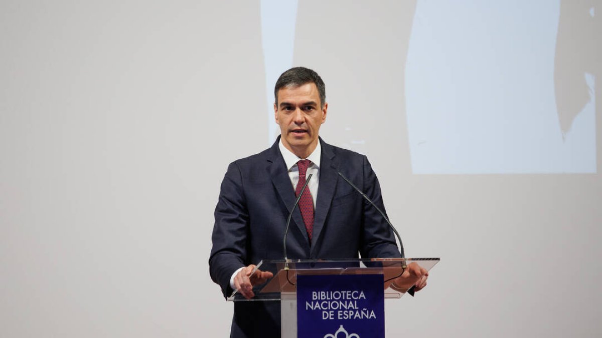 El presidente del Gobierno, Pedro Sánchez
