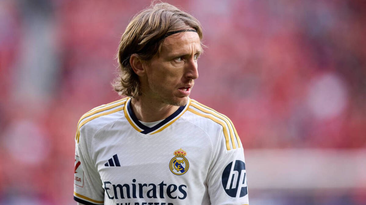 Luka Modric, durante un partido con el Real Madrid.