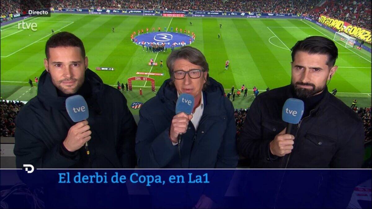 Mario Suárez, Juan Carlos Rivero y Rubén de la Red, en la previa al partido.