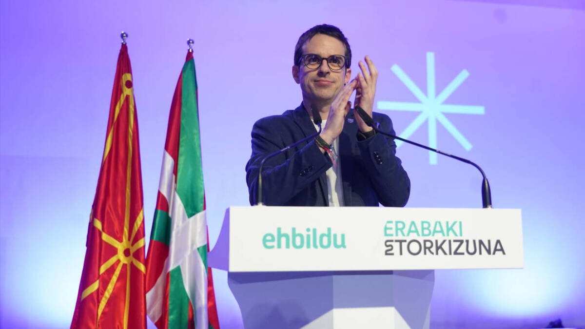 El candidato de EHBildu a Lehendakari, Pello Otxandiano