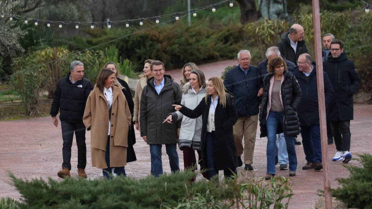 La plana mayor del PP, el fin de semana pasado en Toledo