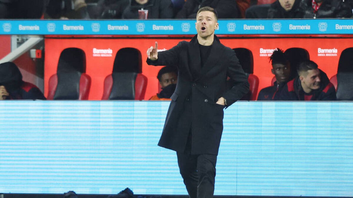 Xabi Alonso, durante un partido del Bayer Leverkusen.