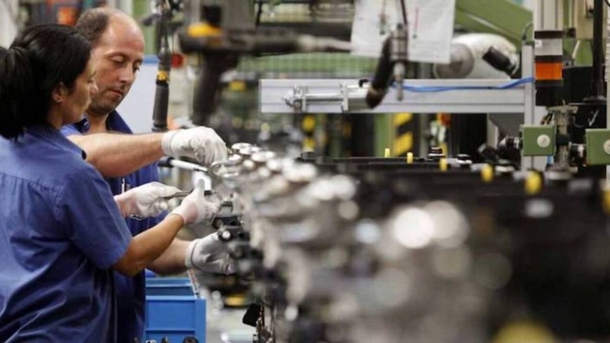 Dos empleados trabajando en una pyme
