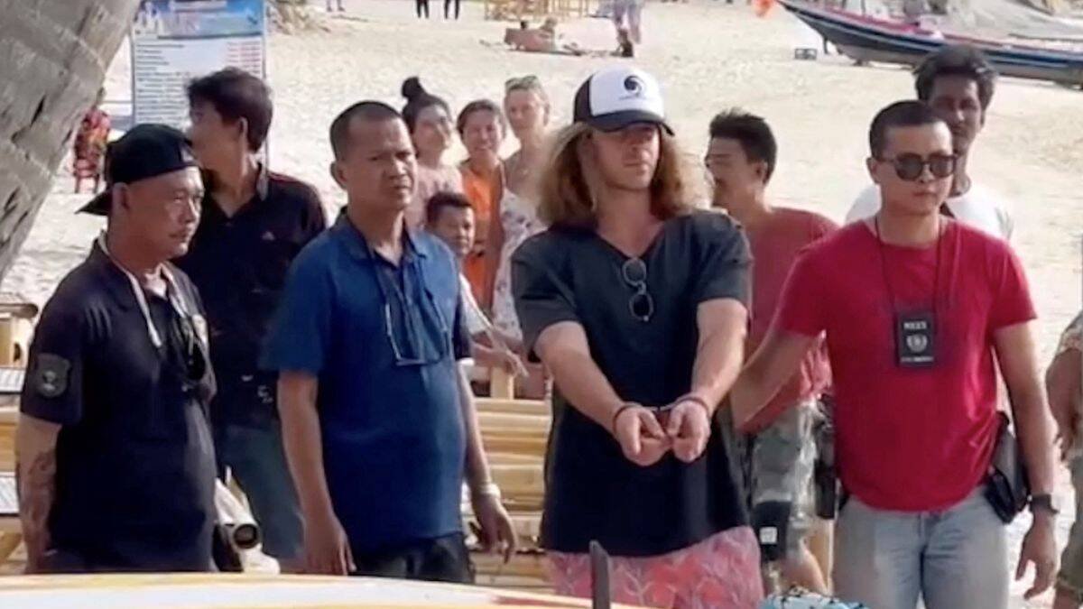 Daniel Sancho, el día después de ser detenido.