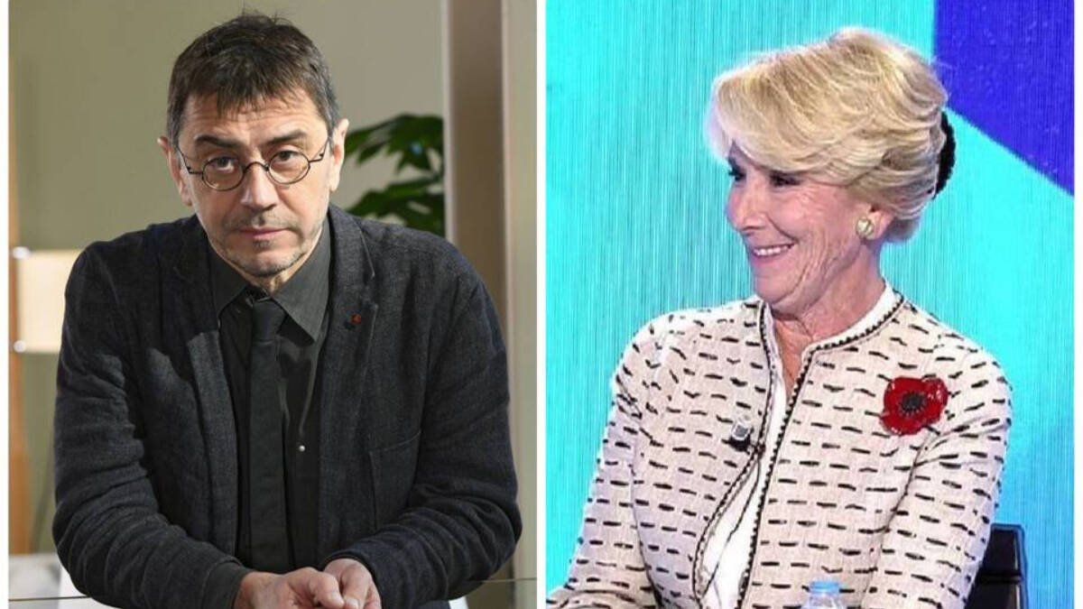 Juan Carlos Monedero y Esperanza Aguirre