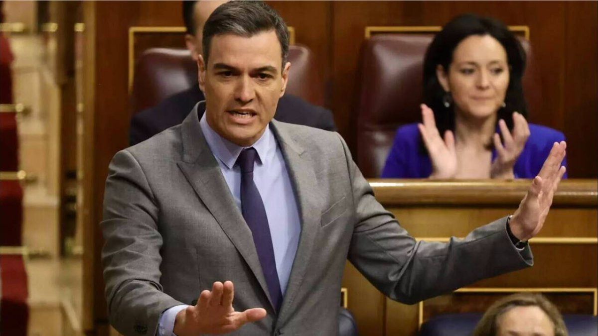 El Presidente del Gobierno, Pedro Sánchez, en el Congreso de los Diputados