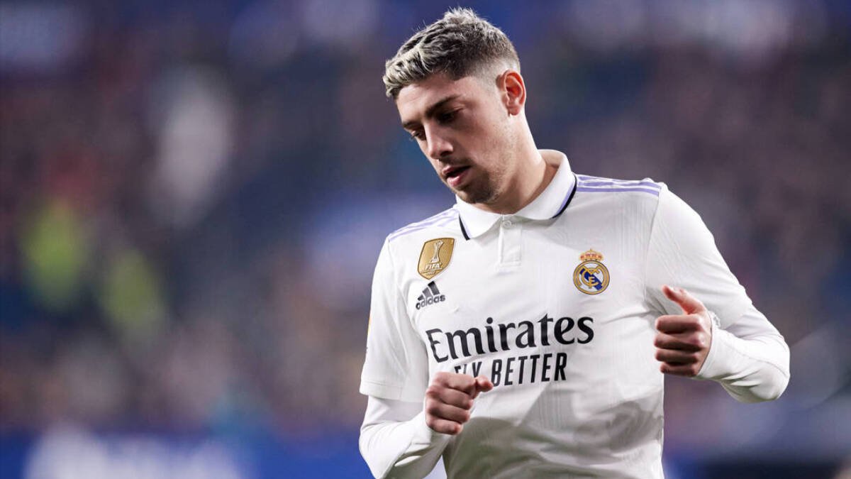 Fede Valverde, en un partido con el Real Madrid.