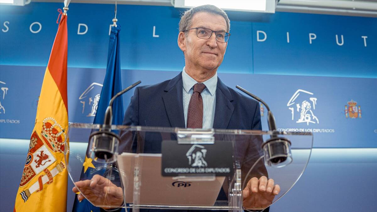 El líder del PP, Alberto Núñez Feijóo.