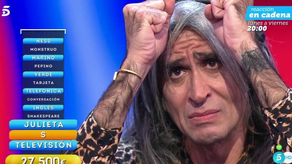 Mario Vaquerizo, durante una de las pruebas de 'Reacción en cadena'.