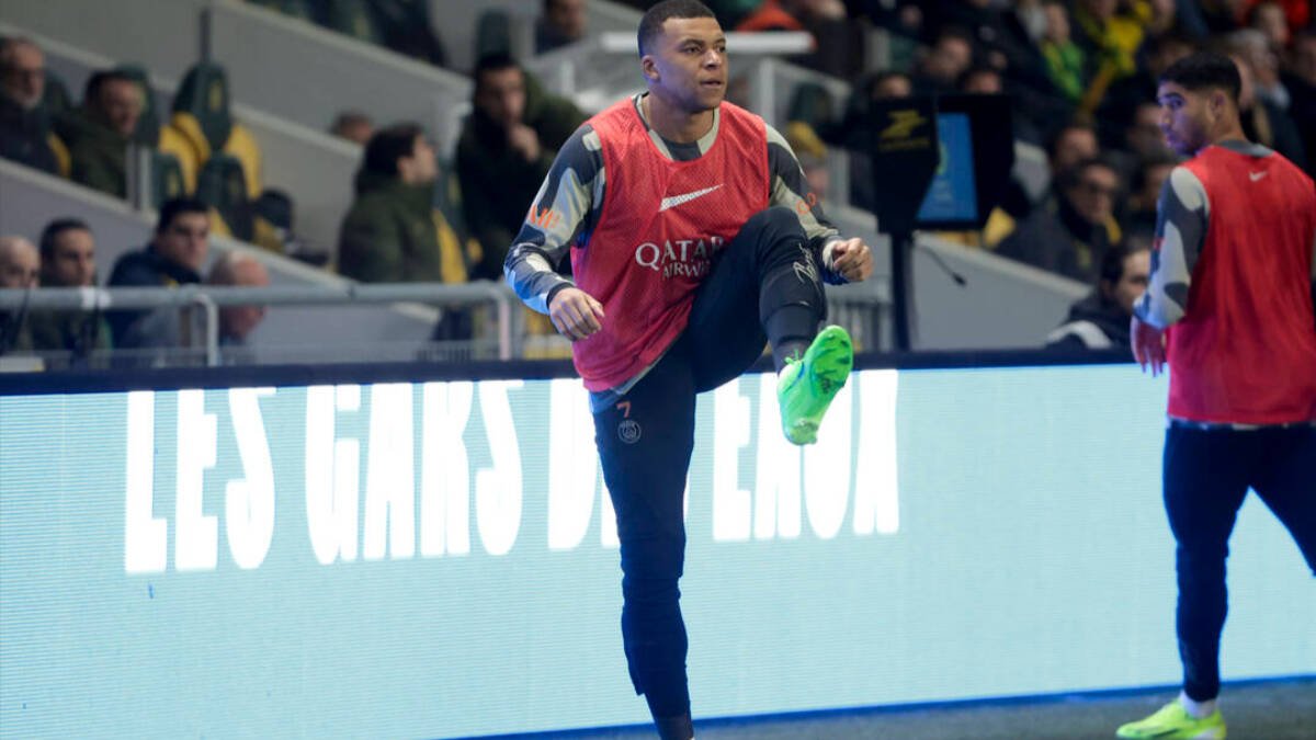 Mbappé fue suplente este fin de semana, ante el Nantes