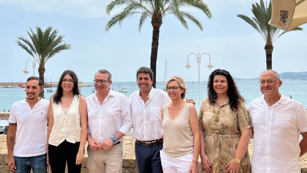 Carlos Mazón en Jávea junto a la alcaldesa Rosa Cardona
