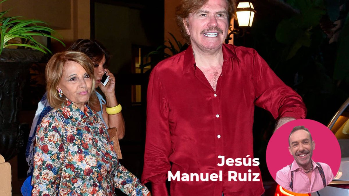 Teresa Campos y Bigote Arrocet.