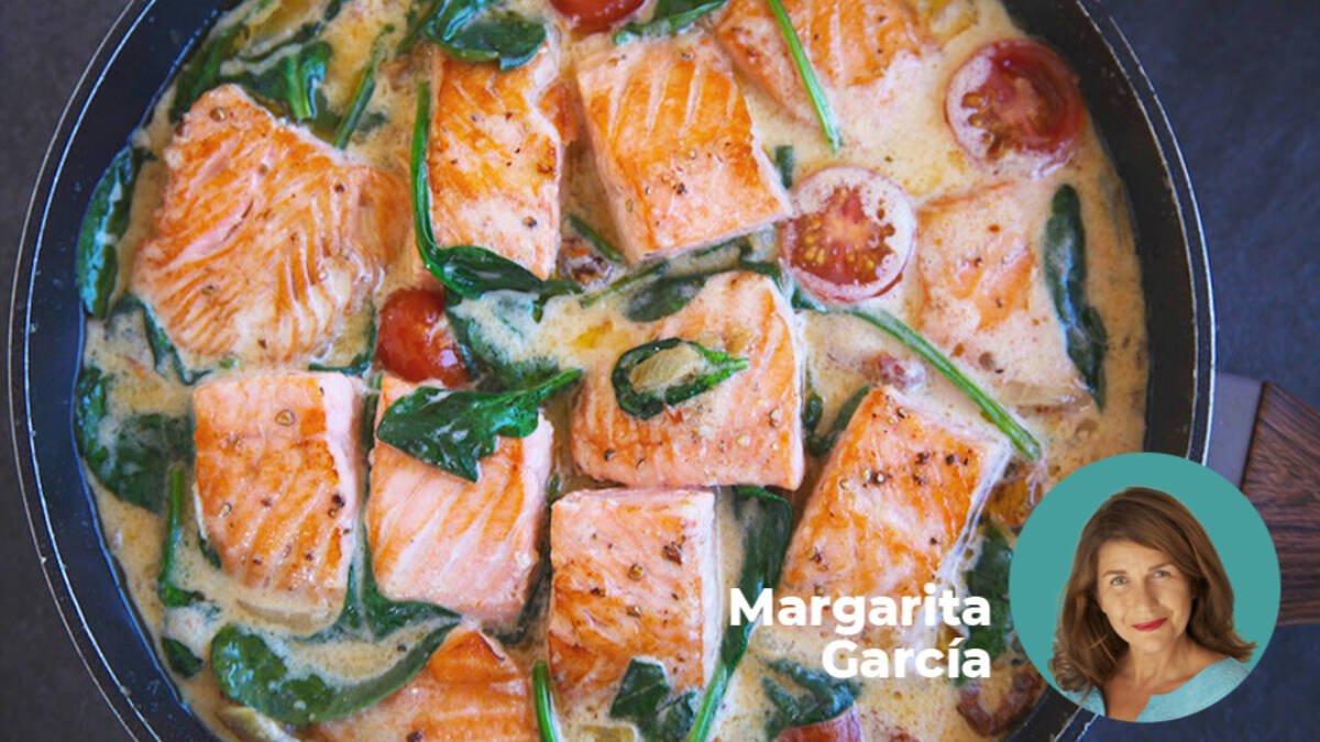 Receta de salmón cremoso a la toscana